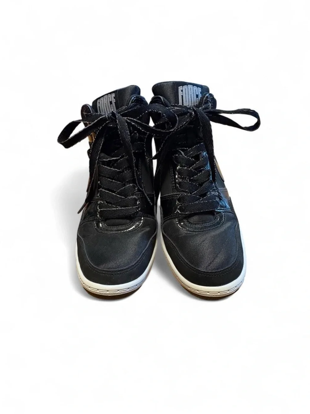 Nike Force Sky High Hidden Wedge Sneakers 8 Women Streetwear Classic Iconic Heel